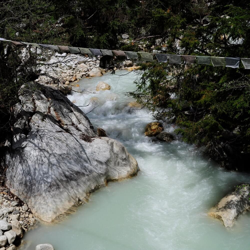 glacier river of manaslu trek